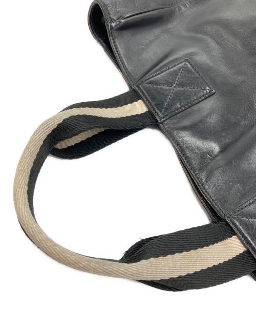 BALLY（バリー）BALLY (バリー) レザーハンドバッグ ブラックの古着・服飾アイテム
