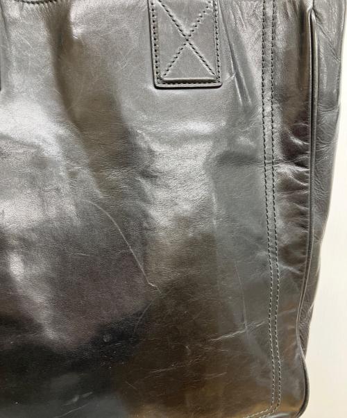 BALLY（バリー）BALLY (バリー) レザーハンドバッグ ブラックの古着・服飾アイテム