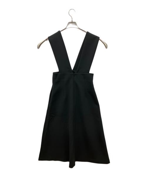 LE PHIL（ル フィル）LE PHIL (ル フィル) スキューバジャージージャンパースカート ブラック サイズ:FREEの古着・服飾アイテム