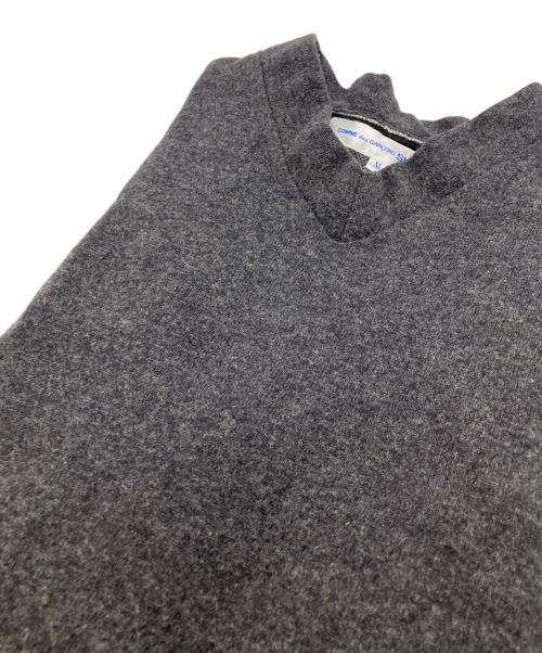 COMME des GARCONS SHIRT（コムデギャルソンシャツ）COMME des GARCONS SHIRT (コムデギャルソンシャツ) ニットベスト　ウールベスト グレー サイズ:Mの古着・服飾アイテム
