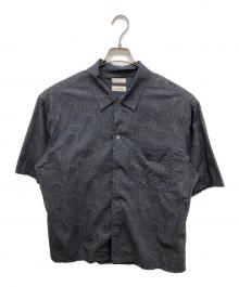 BEAUTY&YOUTH×UNITED ARROWS（ビューティーアンドユース×ユナイテッドアローズ）の古着「ロンシャン ペイズリー キャンプカラー グランデシャツ」｜グレー