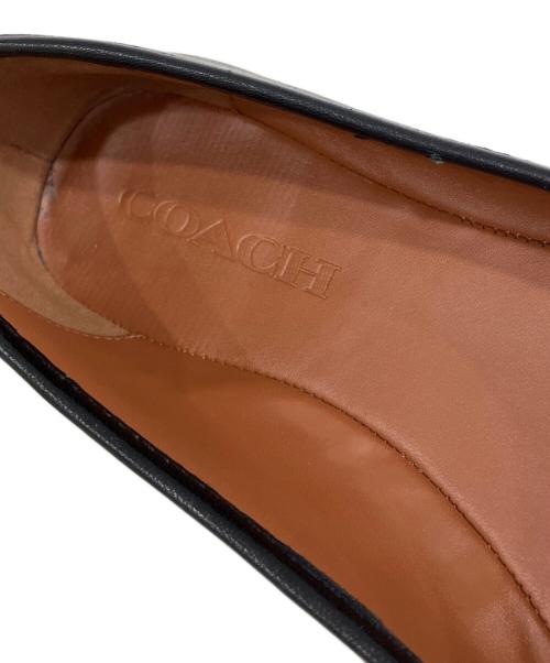 COACH（コーチ）COACH (コーチ) フラットパンプス ブラック サイズ:US 5.5Cの古着・服飾アイテム