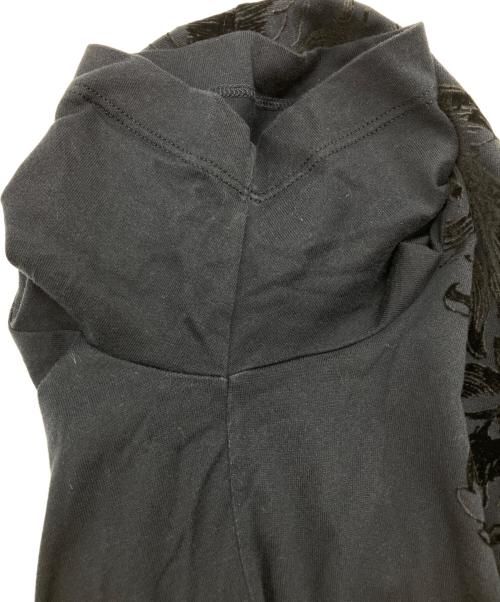 DOLCE & GABBANA（ドルチェ＆ガッバーナ）DOLCE & GABBANA (ドルチェ＆ガッバーナ) ベロアレースプリントTシャツ ブラック サイズ:50の古着・服飾アイテム