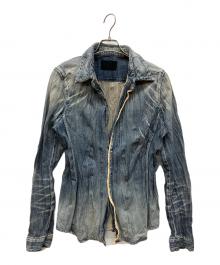 Junhashimoto（ジュンハシモト）の古着「WRINKLE DENIM SHIRT」｜インディゴ