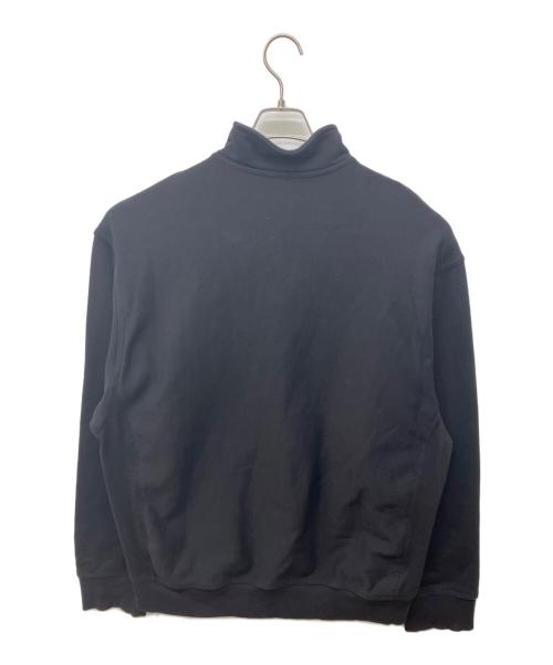 CarHartt（カーハート）CarHartt (カーハート) ハーフジップ アメリカンスクリプト スウェット ブラック サイズ:XLの古着・服飾アイテム
