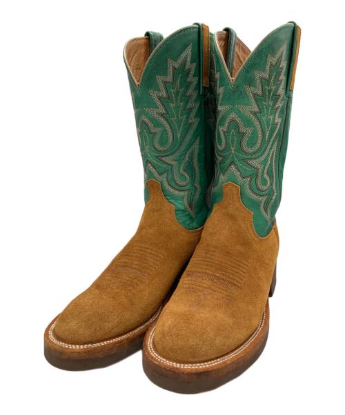 LUCCHESE（ルケーシー）LUCCHESE (ルケーシー) 2000 ウェスタンブーツ　ルディ刺繍ブーツ ブラウン サイズ:SIZE 7の古着・服飾アイテム