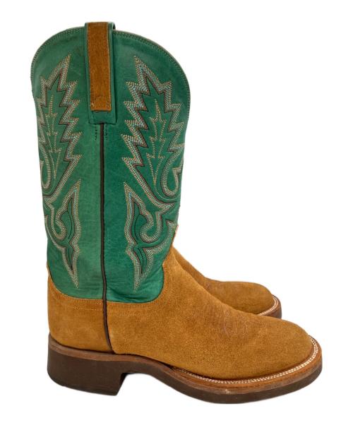 LUCCHESE（ルケーシー）LUCCHESE (ルケーシー) 2000 ウェスタンブーツ　ルディ刺繍ブーツ ブラウン サイズ:SIZE 7の古着・服飾アイテム