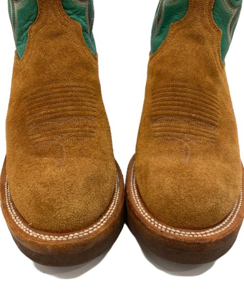 LUCCHESE（ルケーシー）LUCCHESE (ルケーシー) 2000 ウェスタンブーツ　ルディ刺繍ブーツ ブラウン サイズ:SIZE 7の古着・服飾アイテム