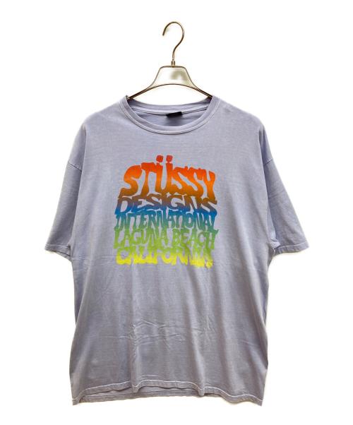 stussy（ステューシー）stussy (ステューシー) ロゴTシャツ ブルー サイズ:XLの古着・服飾アイテム