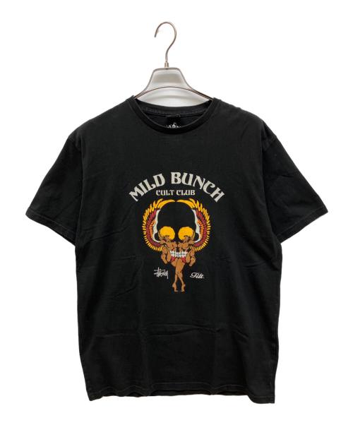 stussy（ステューシー）stussy (ステューシー) MILD BUNCH CULT CLUB Tシャツ ブラック サイズ:XLの古着・服飾アイテム
