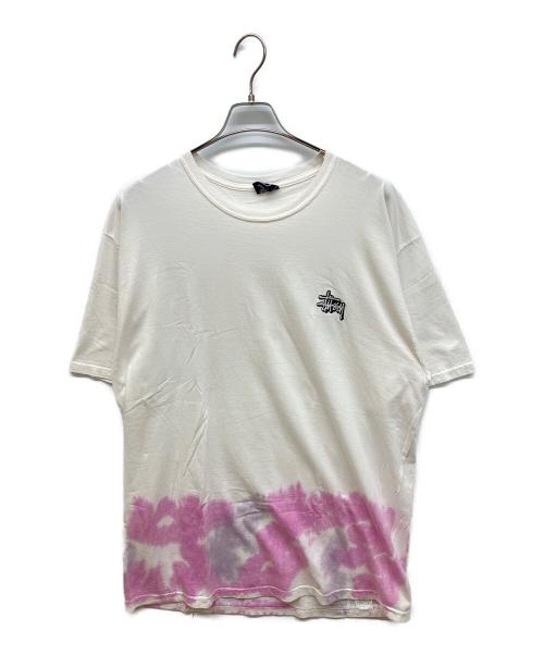 stussy（ステューシー）stussy (ステューシー) プリントTシャツ ホワイト サイズ:XLの古着・服飾アイテム