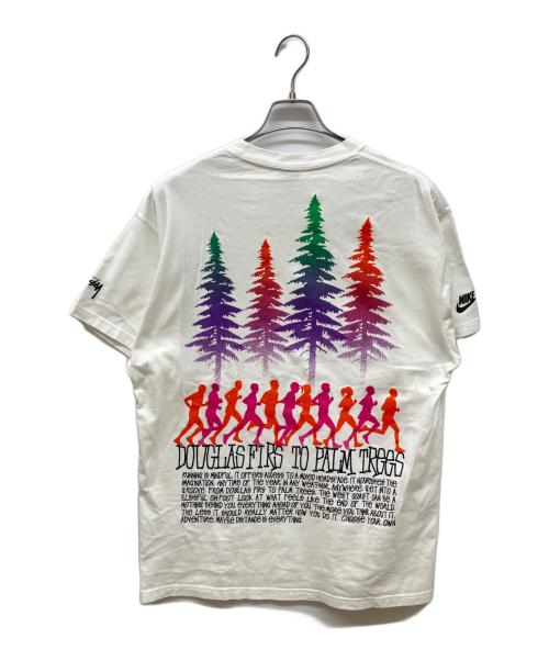 NIKE（ナイキ）NIKE (ナイキ) stussy (ステューシー) プリントTシャツ ホワイト サイズ:XLの古着・服飾アイテム