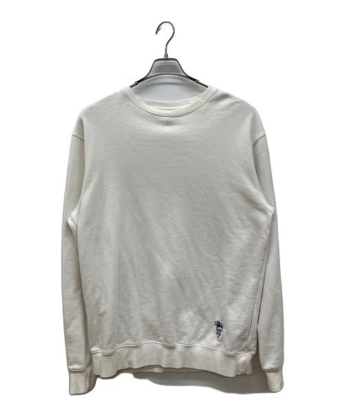 stussy（ステューシー）stussy (ステューシー) クルーネックスウェット ホワイト サイズ:XLの古着・服飾アイテム