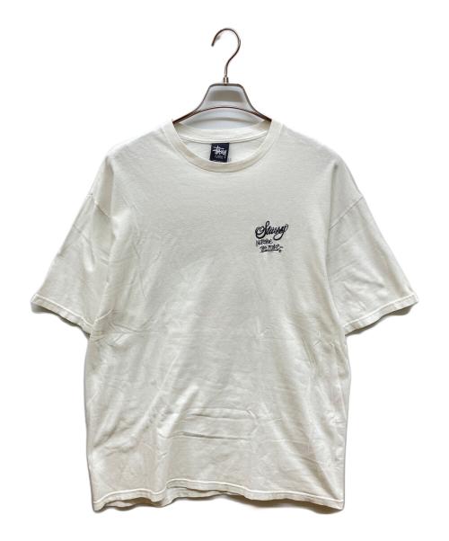stussy（ステューシー）stussy (ステューシー) プリントTシャツ ホワイト サイズ:XLの古着・服飾アイテム