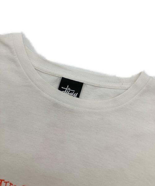 stussy（ステューシー）stussy (ステューシー) プリントTシャツ ホワイト サイズ:ＸＬの古着・服飾アイテム