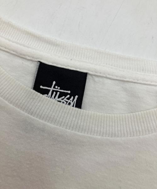 stussy（ステューシー）stussy (ステューシー) プリントTシャツ ホワイト サイズ:ＸＬの古着・服飾アイテム