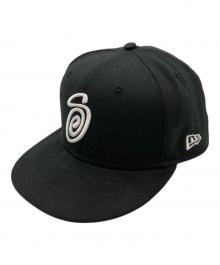 New Era×stussy（ニューエラ×ステューシー）の古着「キャップ」｜ブラック