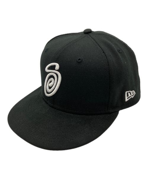 New Era（ニューエラ）New Era (ニューエラ) stussy (ステューシー) キャップ ブラック サイズ:7　1/2の古着・服飾アイテム