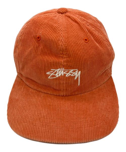 stussy（ステューシー）stussy (ステューシー) キャップ オレンジの古着・服飾アイテム