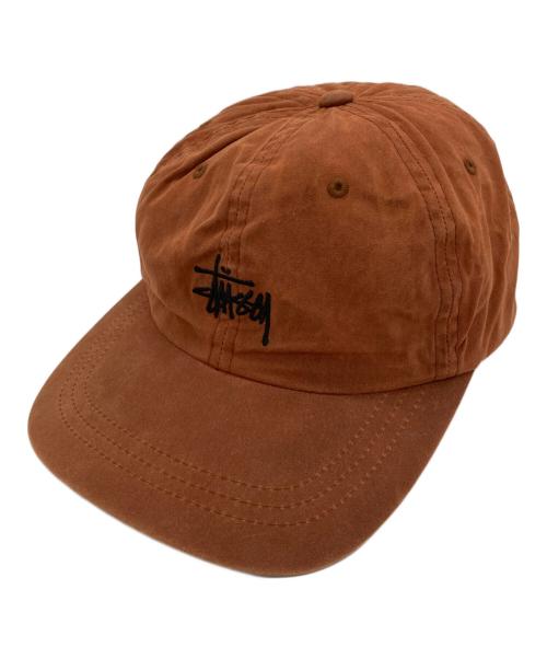 stussy（ステューシー）stussy (ステューシー) キャップ　ワンポイントキャップ ブラウンの古着・服飾アイテム
