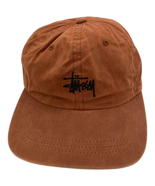 stussy（ステューシー）stussy (ステューシー) キャップ　ワンポイントキャップ ブラウンの古着・服飾アイテム