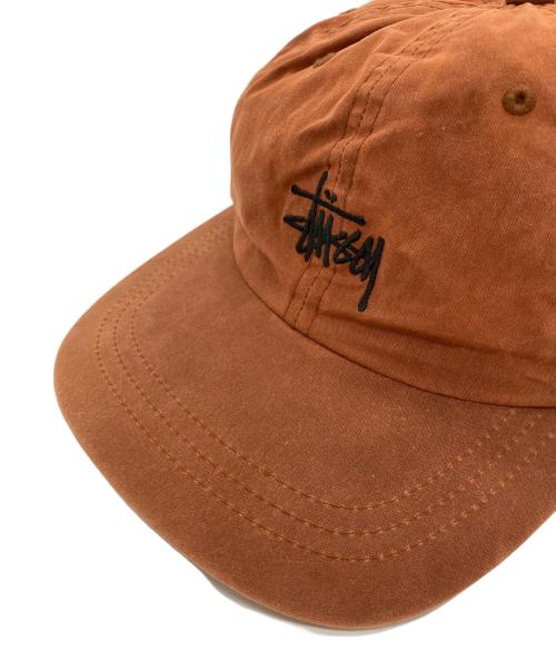 stussy（ステューシー）stussy (ステューシー) キャップ　ワンポイントキャップ ブラウンの古着・服飾アイテム