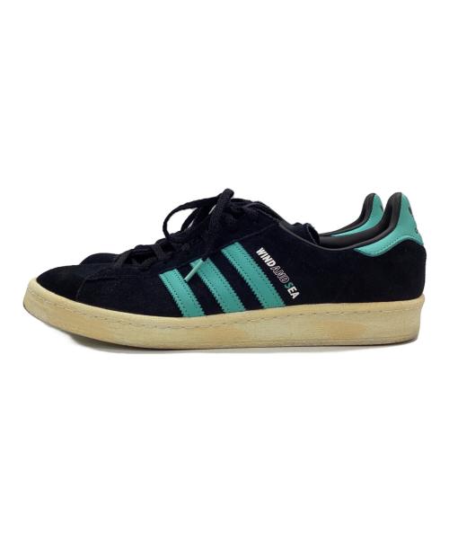 adidas（アディダス）adidas (アディダス) atmos (アトモス) WIND AND SEA (ウィンダンシー) CAMPUS 80s ブラック サイズ:28.5の古着・服飾アイテム