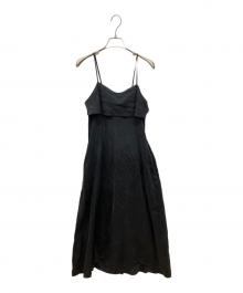IENA（イエナ）の古着「キュプラサテン キャミドレス」｜ブラック