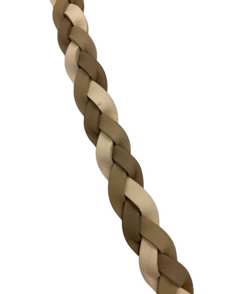 Christian Dior（クリスチャン ディオール）Christian Dior (クリスチャン ディオール) ワンショルダードレス ベージュ サイズ:36の古着・服飾アイテム