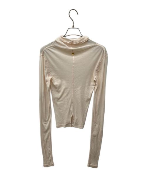 pheeta（フィータ）PHEETA (フィータ) シアータートルネックカットソー ピンク サイズ:FREEの古着・服飾アイテム