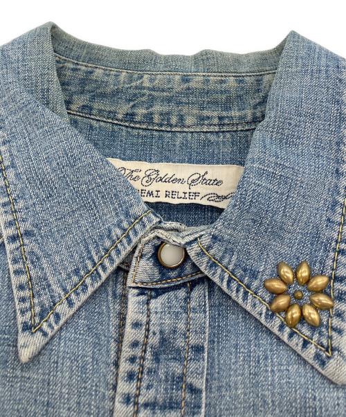 REMI RELIEF（レミレリーフ）REMI RELIEF (レミレリーフ) デニムシャツ インディゴ サイズ:XLの古着・服飾アイテム