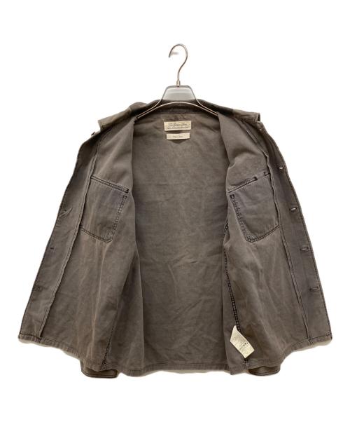 REMI RELIEF（レミレリーフ）REMI RELIEF (レミレリーフ) アーミーシャツ 星スタッズ ブラウン サイズ:Ｌの古着・服飾アイテム