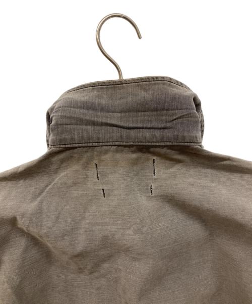 REMI RELIEF（レミレリーフ）REMI RELIEF (レミレリーフ) アーミーシャツ 星スタッズ ブラウン サイズ:Ｌの古着・服飾アイテム