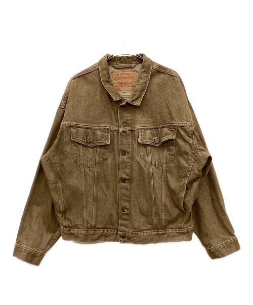 LEVI'S（リーバイス）LEVI'S (リーバイス) 70598 4826 90’s 先染めデニムジャケット　トラッカージャケット　92年製 ブラウン サイズ:XLの古着・服飾アイテム