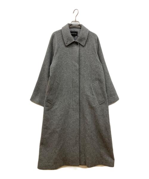 mizuiro-ind（ミズイロインド）mizuiro-ind (ミズイロインド) スタンドカラーコート グレー サイズ:Freeの古着・服飾アイテム