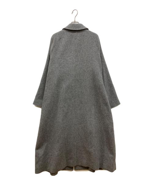 mizuiro-ind（ミズイロインド）mizuiro-ind (ミズイロインド) スタンドカラーコート グレー サイズ:Freeの古着・服飾アイテム