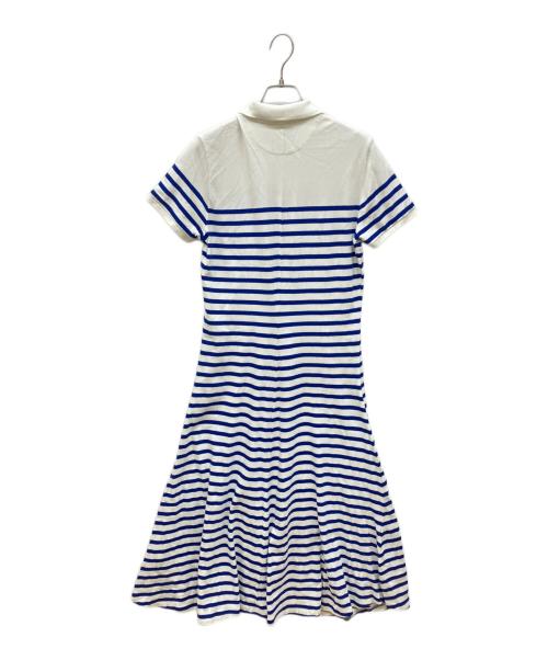 POLO RALPH LAUREN（ポロ・ラルフローレン）POLO RALPH LAUREN (ポロ・ラルフローレン) シャツワンピース ホワイト×ブルー サイズ:Ｍの古着・服飾アイテム