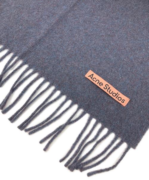 Acne studios（アクネ ストゥディオズ）ACNE STUDIOS (アクネ ストゥディオズ) マフラー ネイビーの古着・服飾アイテム