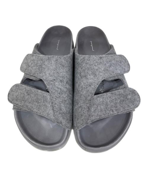 BIRKENSTOCK（ビルケンシュトック）BIRKENSTOCK (ビルケンシュトック) フォージャー プレミアム フランネル サンダル グレー サイズ:26.5の古着・服飾アイテム