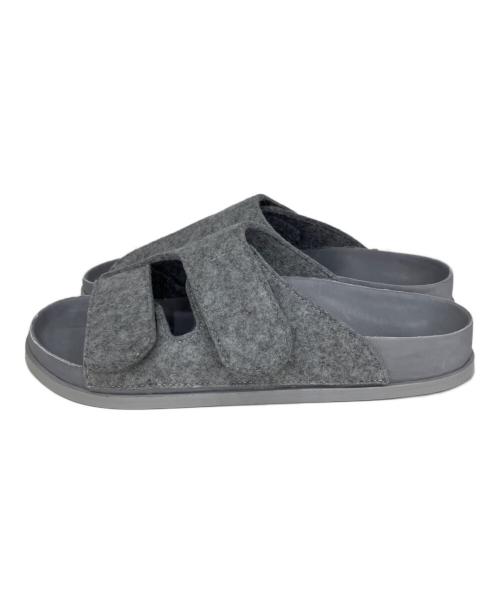 BIRKENSTOCK（ビルケンシュトック）BIRKENSTOCK (ビルケンシュトック) フォージャー プレミアム フランネル サンダル グレー サイズ:26.5の古着・服飾アイテム