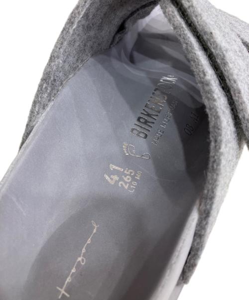BIRKENSTOCK（ビルケンシュトック）BIRKENSTOCK (ビルケンシュトック) フォージャー プレミアム フランネル サンダル グレー サイズ:26.5の古着・服飾アイテム