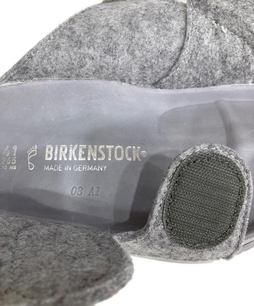 BIRKENSTOCK（ビルケンシュトック）BIRKENSTOCK (ビルケンシュトック) フォージャー プレミアム フランネル サンダル グレー サイズ:26.5の古着・服飾アイテム