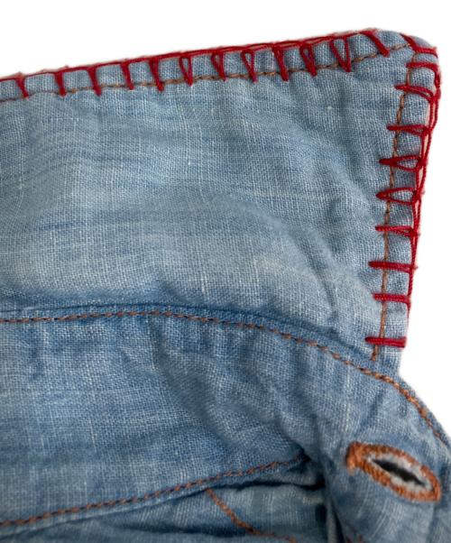 Hysteric Glamour（ヒステリックグラマー）Hysteric Glamour (ヒステリックグラマー) シャンブレーシャツ　刺繍シャツ インディゴ サイズ:Ｍの古着・服飾アイテム