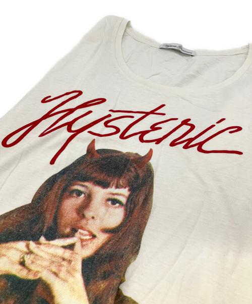 Hysteric Glamour（ヒステリックグラマー）Hysteric Glamour (ヒステリックグラマー) プリントカットソー ホワイト サイズ:FREEの古着・服飾アイテム