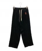 Hysteric Glamourヒステリックグラマー）の古着「トマトバード 刺繍 スウェットパンツ　ワンポイントパンツ」｜ブラック