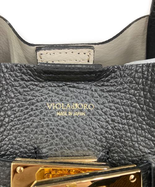 VIOLAd'ORO（ヴィオラドーロ）VIOLAd'ORO (ヴィオラドーロ) 2WAYショルダーバッグ ブラックの古着・服飾アイテム