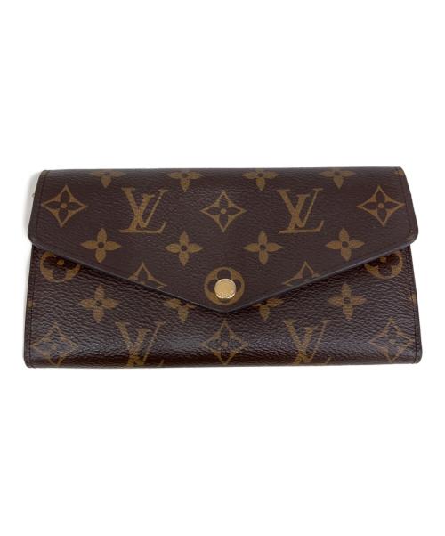 LOUIS VUITTON（ルイ ヴィトン）LOUIS VUITTON (ルイ ヴィトン) 長財布　ポルトフォイユ･サラ ブラウンの古着・服飾アイテム