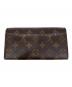 LOUIS VUITTON (ルイ ヴィトン) 長財布　ポルトフォイユ･サラ ブラウン：20000円