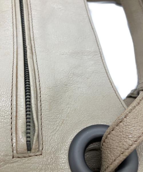 BOTTEGA VENETA（ボッテガベネタ）BOTTEGA VENETA (ボッテガベネタ) レザーハンドバッグ　ショルダーバッグ ベージュの古着・服飾アイテム