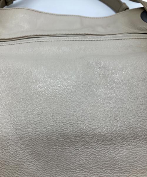 BOTTEGA VENETA（ボッテガベネタ）BOTTEGA VENETA (ボッテガベネタ) レザーハンドバッグ　ショルダーバッグ ベージュの古着・服飾アイテム